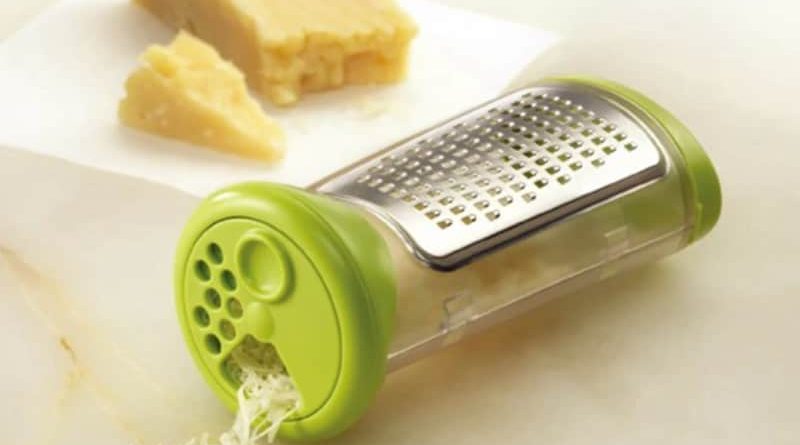 Cheese grater in a sealed enclosure