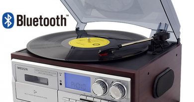 Player for vinyl, CDs, tapes, supports bluetooth, USB drive, SD card, AUX.