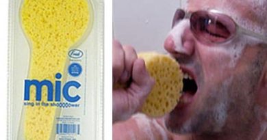Sponge for fans to sing in the shower Shower Sponge Microphone