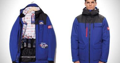 The jacket is a cooler section for beer cans 686 X PBR Sixer